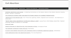 Desktop Screenshot of evilabortion.com