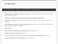Tablet Screenshot of evilabortion.com